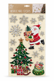 Christmas 3D Puffy Metallic Wall Stickers