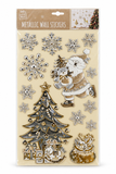 Christmas 3D Puffy Metallic Wall Stickers