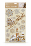 Christmas 3D Puffy Metallic Wall Stickers
