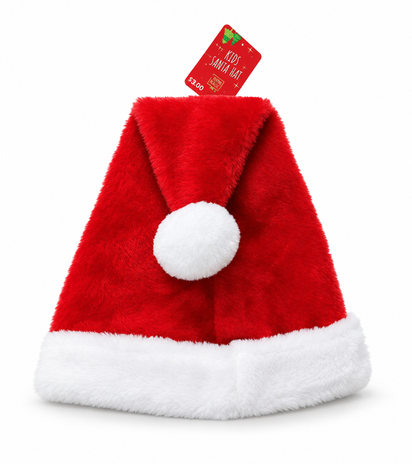 Kids Plush Santa Hat