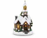 LED Snow-Capped Christmas Village Building