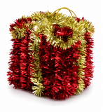 Tinsel Hanging Present Decoration – 6 cm