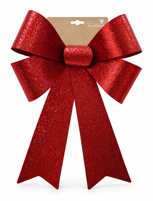 Jumbo Glitter Christmas Bow