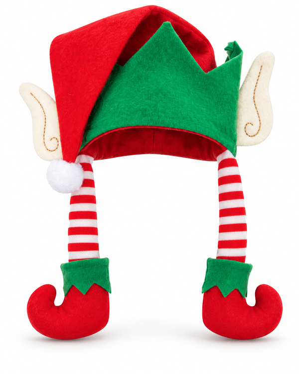Elf Hat with Dangling Legs – 25 × 44cm
