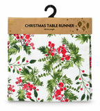 Printed Christmas Table Runner – 33 × 183 cm
