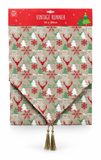 Vintage Glitter Christmas Table Runner – 180 × 33 cm