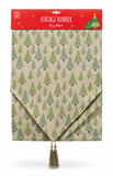 Vintage Glitter Christmas Table Runner – 180 × 33 cm