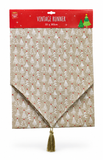 Vintage Glitter Christmas Table Runner – 180 × 33 cm