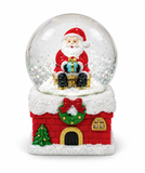 Santa Chimney Snow Globe