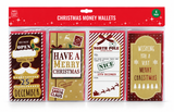 Christmas Money and Gift Card Wallets – 4 Pack
