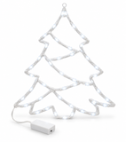 Battery-Operated LED Christmas Window Silhouette