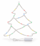Battery-Operated LED Christmas Window Silhouette