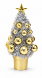Mini Tinsel Christmas Tree with Baubles 16 cm