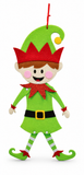 Jointed Felt Christmas Character Decoration