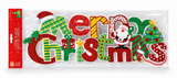 Glitter Merry Christmas Plaque