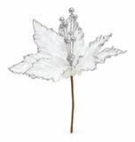 Velvet Glitter Poinsettia – 22cm