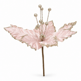 Velvet Glitter Poinsettia – 22cm