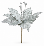 Velvet Glitter Poinsettia – 22cm
