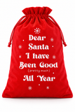 Red Christmas Gift Sack - 90 x 58 cm