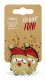 Glitter Christmas Earrings