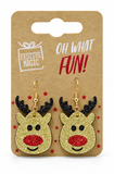 Glitter Christmas Earrings