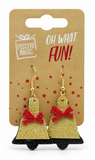 Glitter Christmas Earrings