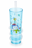 Christmas Tumbler with Spiral Straw – 400 ml