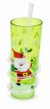Christmas Tumbler with Spiral Straw – 400 ml