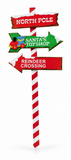 Christmas Direction Sign Garden Stake