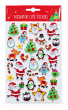 Cute Embossed Christmas Character Stickers
