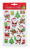 Cute Embossed Christmas Character Stickers