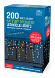 Battery-Operated LED Icicle Lights with Timer – 200 Lights