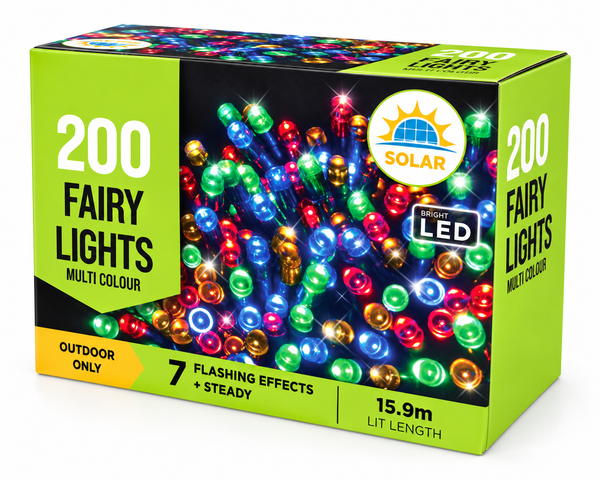Solar LED Fairy Lights 200 – Multicolour