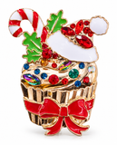 Christmas Candy Brooch