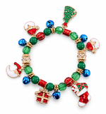 Christmas Bead and Charm Bracelet