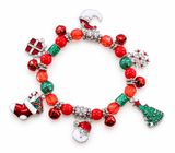 Christmas Bead and Charm Bracelet