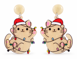 Christmas Acrylic Character Earrings