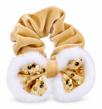 Christmas Sequin Bow Scrunchie