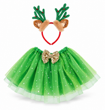 Girls Christmas Tutu and Headband Set – 4–7 Years