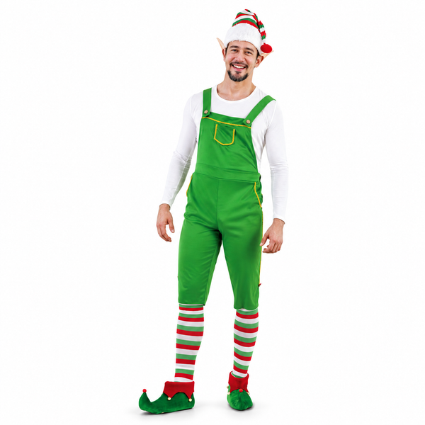 Workshop Elf Overalls Costume – 4 Piece Set