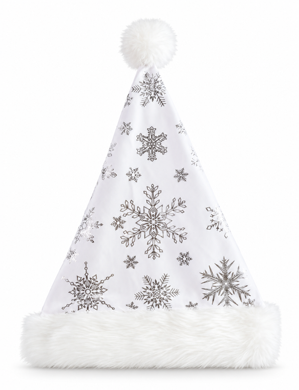 Foil Snowflake Santa Hat