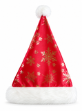 Foil Snowflake Santa Hat
