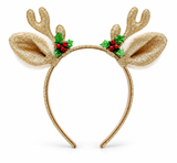 Metallic Reindeer Ears Headband