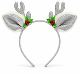 Metallic Reindeer Ears Headband
