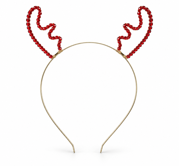 Diamante Metal Antler Headband