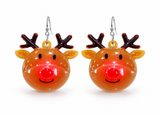 Light-Up Flashing Christmas Earrings