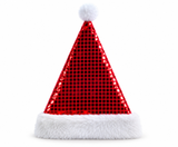 Mirror-Tile Finish Santa Hat