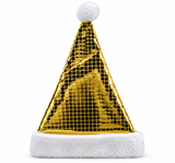 Mirror-Tile Finish Santa Hat