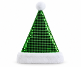 Mirror-Tile Finish Santa Hat