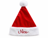 Deluxe Velvet Christmas Hat
